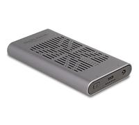 Delock caja externa usb 20 gbps para 2 x ssd m.2 nvme pcie con usb typ