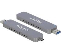 DELOCK 42616 - Caja metálica externa M.2 Key M SSD, USB 3,1 A y C..