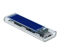 Delock Carcasa Externa para SSD M.2 NVMe PCIe con USB Type-C™ Hembra Transparente