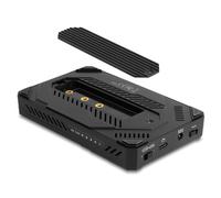 Delock carcasa usb type-c para 1 x unidad ssd m.2 nvme + 1 x unidad ss
