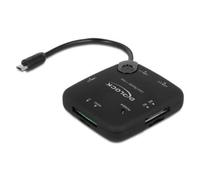 DELOCK Card Reader USB micro B -> 4in1 +3-Port Hub NUEVO