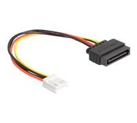DeLOCK Cavo di alimentazione SATA da 15 pin maschio a 1 x Floppy 4 pin femmina 15 cm