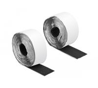 Delock cinta de gancho y lazo autoadhesiva la 5 m x an 50 mm negro