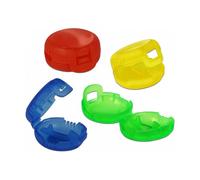 DeLOCK Clip Set 4 Piezas, Kabelmarker (18292), Polipropileno, Azul, Verde, Rojo, Amarillo, 25 mm x 13 mm