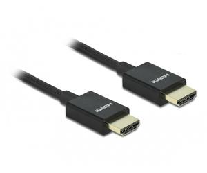 Delock coaxial cable hdmi de alta velocidad 48 gbps 8k 60 hz negro 0,5