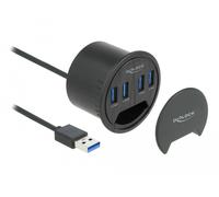Delock concentrador de escritorio de 4 puertos con 4 x superspeed usb