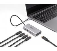 Delock concentrador usb 10 gbps usb type-c con 4 x usb type-c hembra +