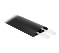 Delock conducto de cables 89 x 21 mm - longitud 1 m negro