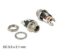 DeLOCK Conector DC 5,5 x 2,1 x 9,5 mm Hembra para instalación (89910)