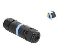 Delock Conector de cable con conexión de abrazadera de 3 pines, IP68 resistente al agua