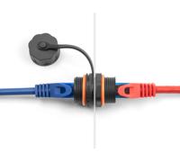 Delock conector de cable rj45 hembra a rj45 hembra cat.6a con rosca m2