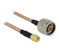 DELOCK Conector HF N a Conector SMA 1 m RG-142 Low Loss