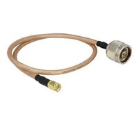 DeLock Conector HF N a conector SMA 400 mm RG-142 Low Loss