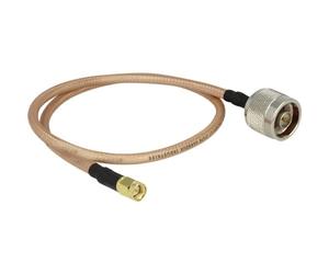 DeLock Conector HF N a conector SMA 400 mm RG-142 Low Loss