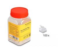 DELOCK Conector Modular RJ11 100 Unidades Marca