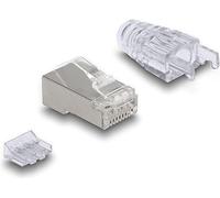 DELOCK 66904 - Enchufe modular RJ45 Cat.6, con lengüeta de bloqueo curvada, 50p