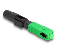 DELOCK Conector rápido de Fibra óptica SC Simplex Macho APC Montaje en Campo Marca