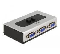 Delock conmutador bidireccional manual vga de 2 puertos