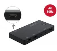 Delock conmutador hdmi/usb-c kvm 4k 60 hz con usb 2.0