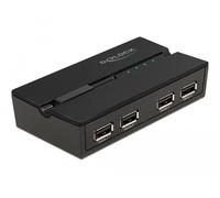 Delock conmutador usb 2.0 de 4 pc a 4 dispositivos