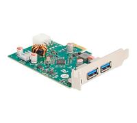 DeLOCK Controlador USB PCIe x1 a 1 x EXT. USB-C PD 30W + 2 EXT. USB 3.2 Gen 1