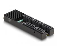 Delock convertidor m.2 2280 clave b+m macho a 5 x sata para servidor c