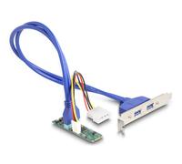 Delock convertidor m.2 2280 clave b+m macho a 8 x sata
