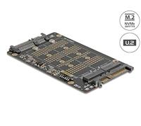 Adaptador Delock M.2 a U.2 y SATA para SSD NVMe y SATA