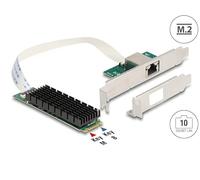 DeLOCK Convertidor M.2 Tecla B+M 1 x RJ45 10 Gigabit LAN