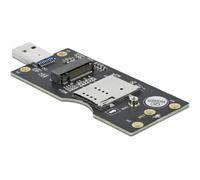 Delock convertidor usb 3.0 tipo-a macho a m.2 tecla b con ranura sim