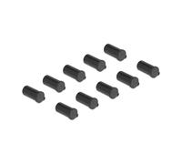 DeLOCK Cubierta Antipolvo para Conectores MC4 - DL4 Hembra, TPE Negro, 10 Piezas
