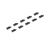 DeLOCK Cubierta Antipolvo USB 3.0 Tipo Micro-B Hembra Sin Agarre, 10 Piezas en Negro para Puerto USB micro B, TPE, 14x4x2.7 mm