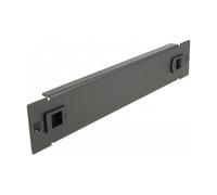 DeLOCK Cubierta Ciega 1U para Gabinete de Red de 25,4 cm (10") sin Herramientas, Metal Negro