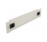 DeLOCK Cubierta Ciega 1U sin Herramientas para Gabinete de Red 10" (25.4 cm) de Metal Gris - Panel de Rack 1HE