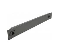 DeLOCK Cubierta ciega sin herramientas para gabinete de red 19" 1U, tapa ciega de metal negro