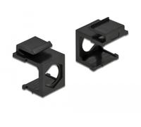 Delock cubierta keystone negro con 9,7 mm de agujero 4 piezas