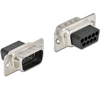 DeLOCK D-Sub - Juego de 4 conectores crimpados de metal de 9 pines