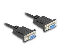 86826 Cable D-Sub 9pin Hembra, ambos lados PVC L: 5m negro DELOCK