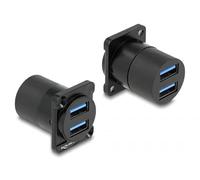 DeLOCK D-Typ módulo USB 3.2 Gen 1 Typ-A 2 x Hembra para 2 x Hembra