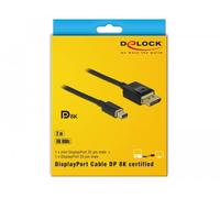 Delock displayport kab. minidp st > dp st 8k 60hz 2.00m schw