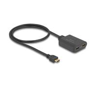 Delock Divisor HDMI 1 x entrada HDMI a 2 x salida HDMI 4K 60 Hz - con reductor