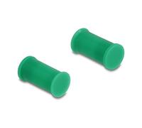 DeLOCK DL4 Cubierta Antipolvo de Silicona para Conector Macho y Hembra, Verde, 14 mm, 27 mm, Juego de 10 Piezas
