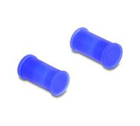 DeLOCK DL4 Cubierta Antipolvo Silicona para Conector Macho y Hembra, Azul, 10 Piezas, 14 x 27 x 14 mm