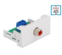 Delock easy 45 module rca puerto hembra 22,5 x 45 mm