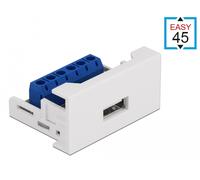 Delock easy 45 module usb 2.0 tipo-a hembra a bloque de terminales 22,