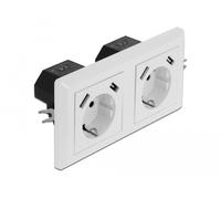 Delock enchufe de pared de 2 vías con 4 puertos de carga usb tipo-a 2