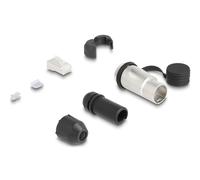 Delock enchufe modular rj45 cat.6a con acoplador de paso y tapa protec