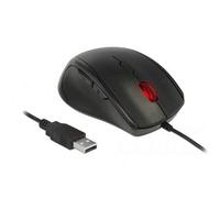 DELOCK Ergonomic Optical Mouse with 5 Buttons Left-Handed Users. USB-A