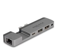 DELOCK Estación de Acoplamiento para MacBook Pro/MacBook Air Thunderboltâ„¢ 4 con resolución 5K / PD de 100 W/Hub de 10 Gbps/LAN/Audio Marca