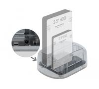Delock estación de acoplamiento usb type-c para 2 x unidad sata hdd/s